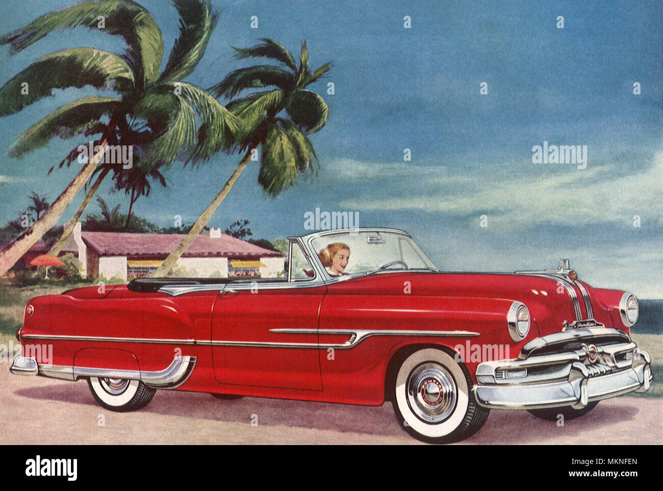 1953 Pontiac Convertible Stock Photo