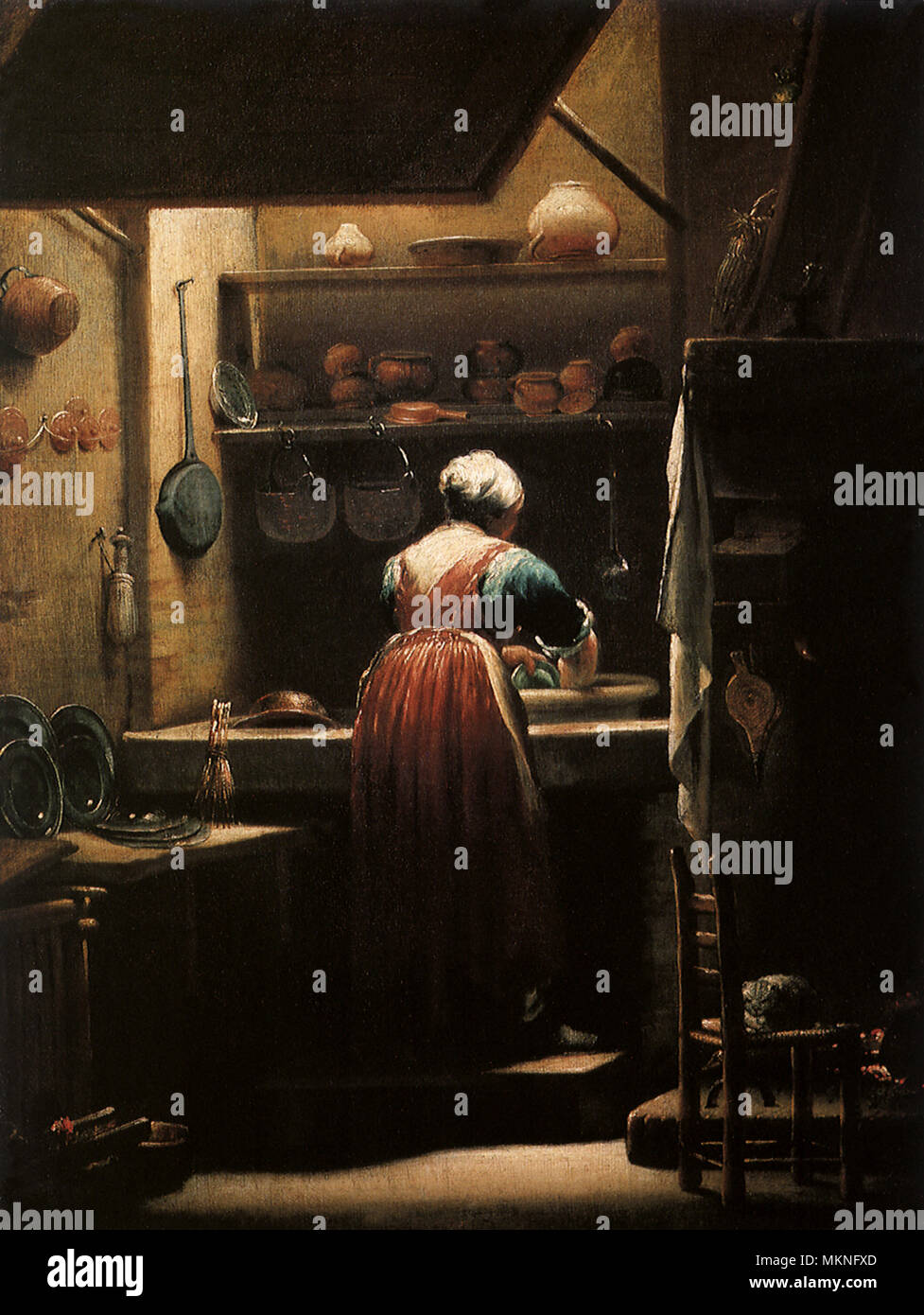 The Scullery Maid Stock Photo