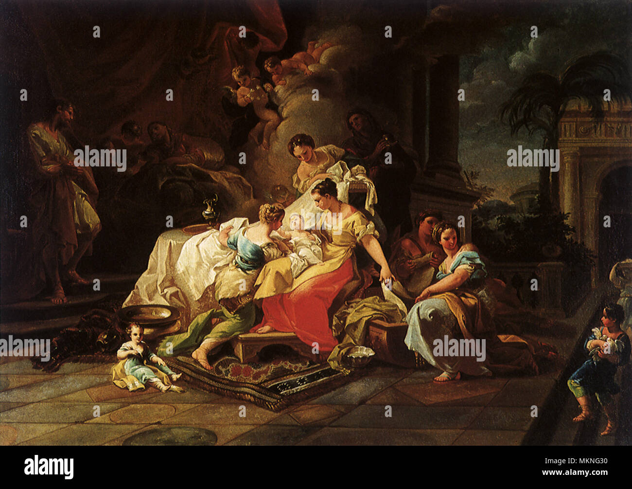 Virgin Birth In Humans Birth of the Virgin Stock Photo - Alamy