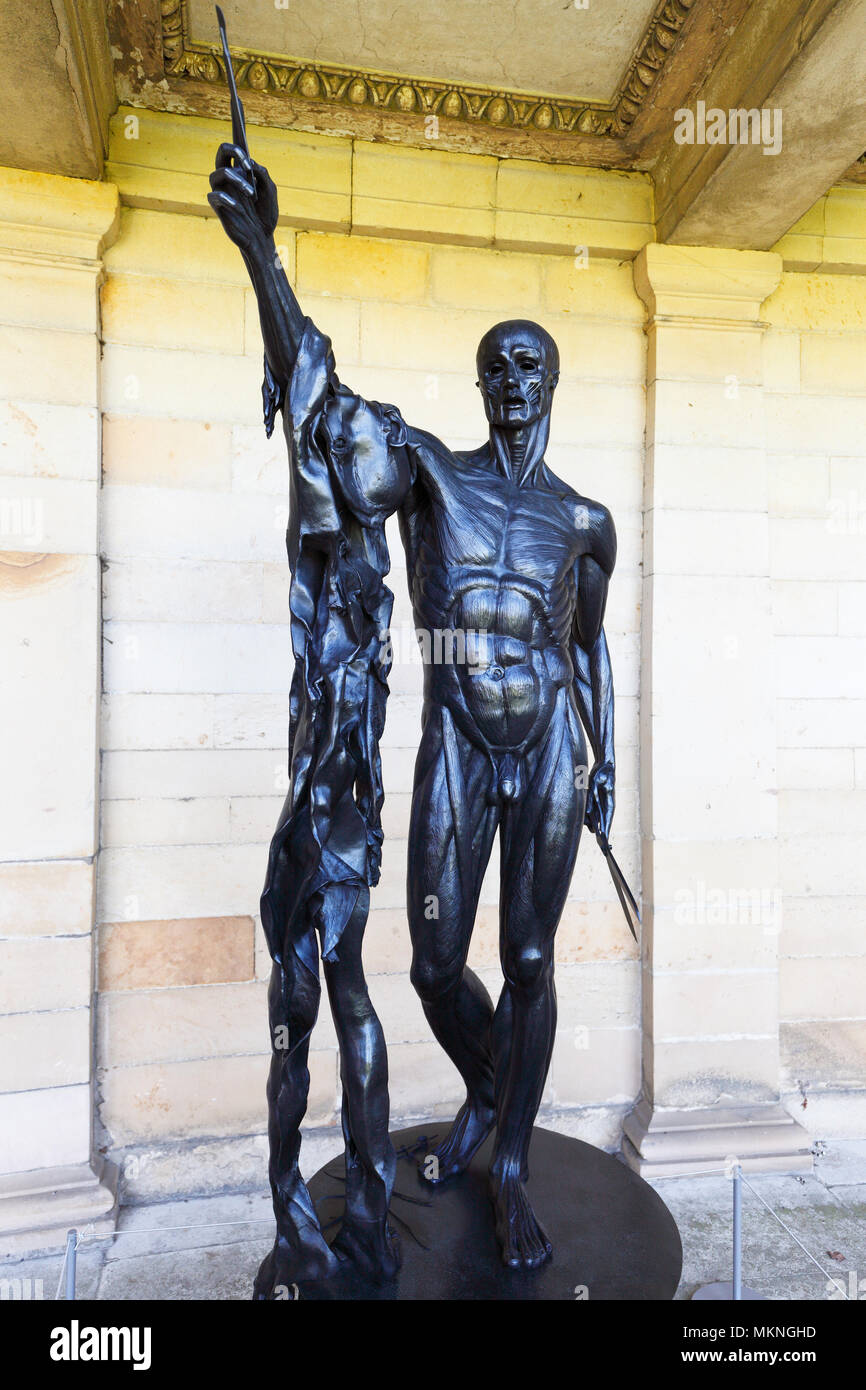 Damien Hirst's sculptures on display at Houghton Hall, Norfolk, UK. Stock Photo