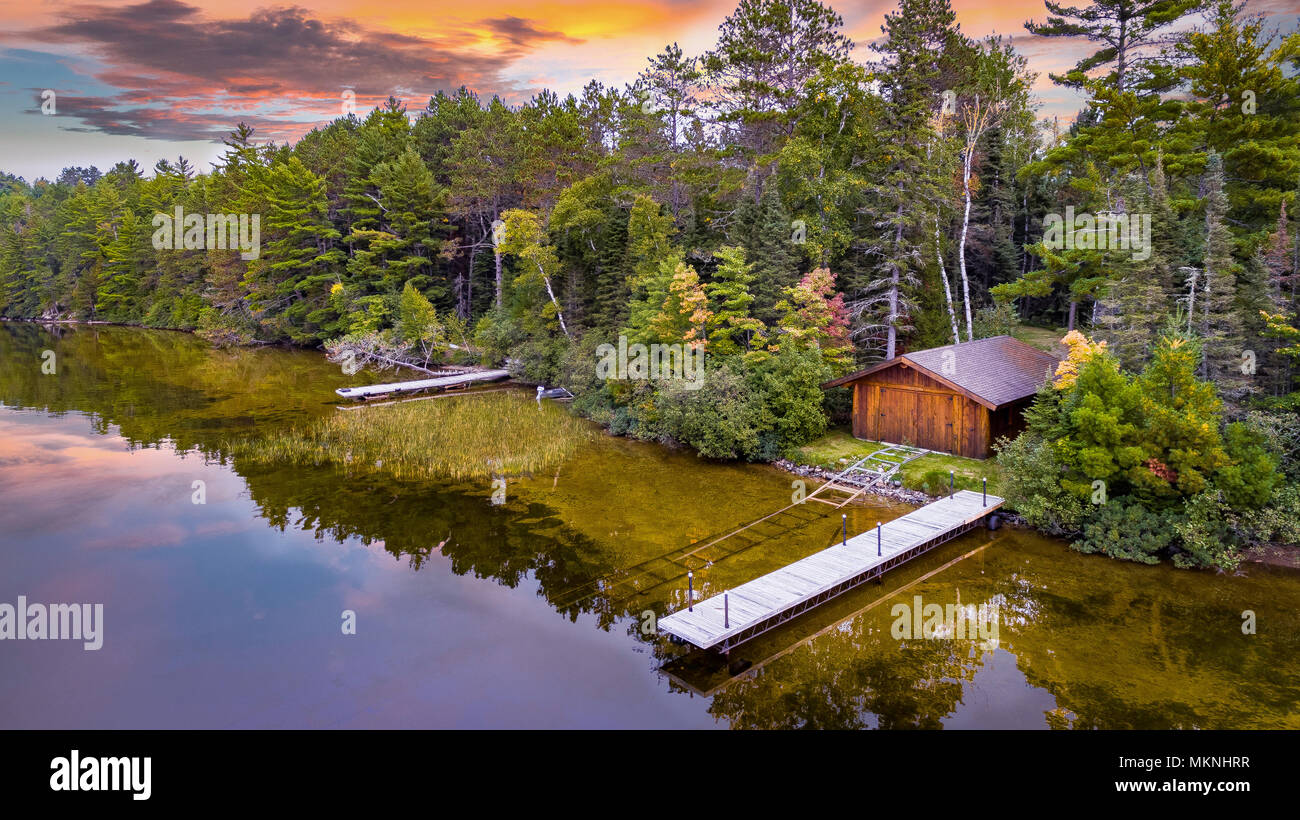 Ely Minnesota landscapes bright and colorful drone photography, aerial