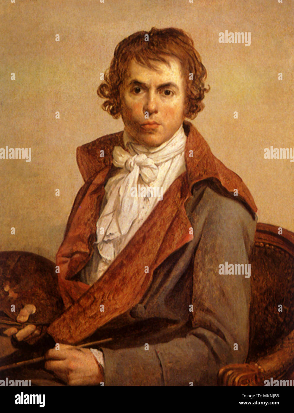 Selfportrait of JacquesLouis David Stock Photo Alamy
