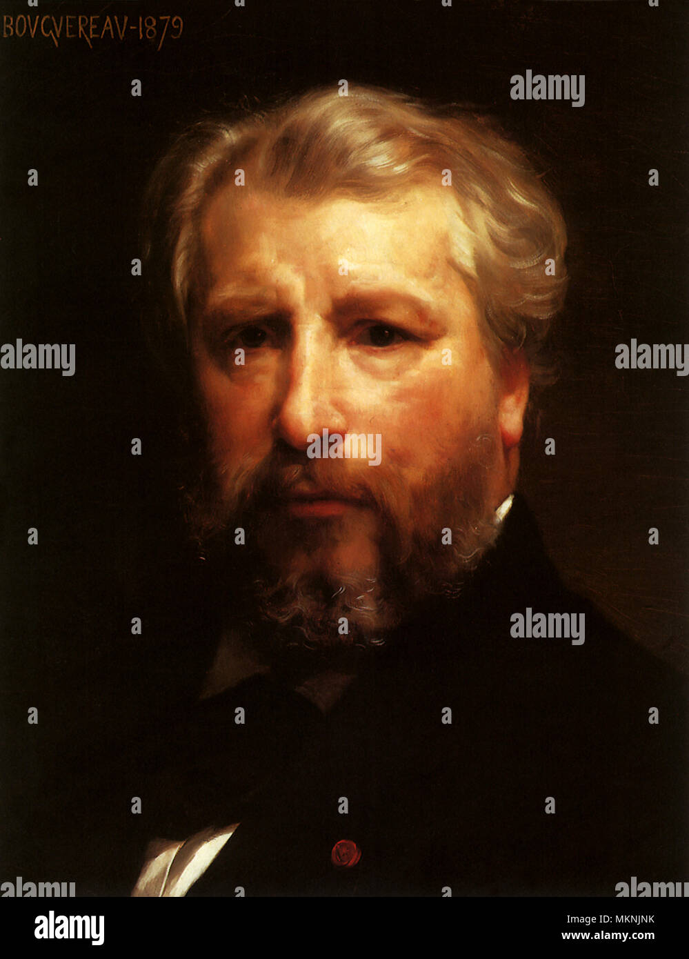 Self-portrait of Adolphe-William Bouguereau Stock Photo