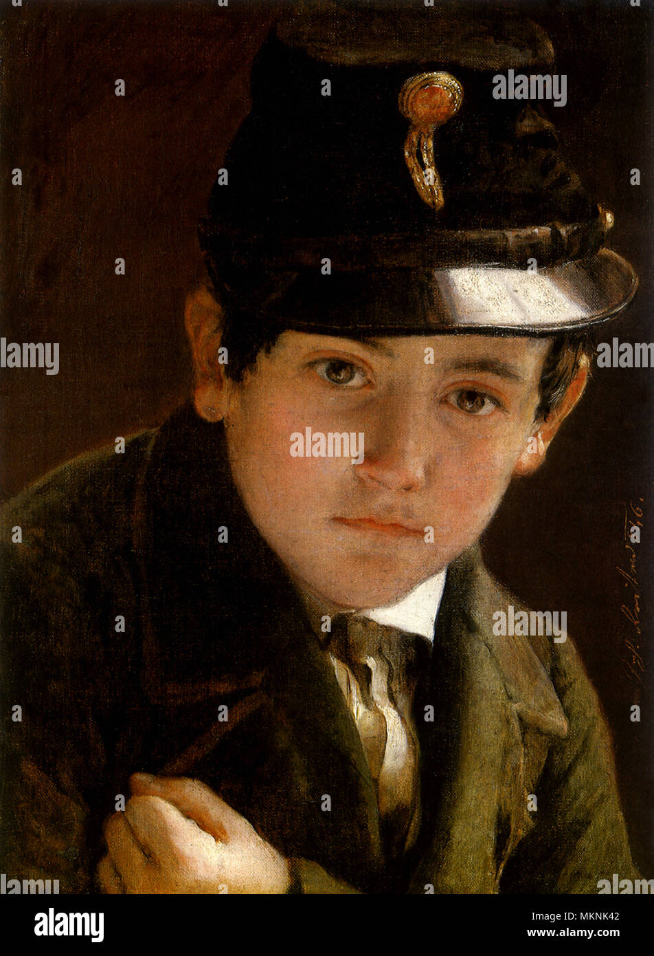 the-young-postman-stock-photo-alamy