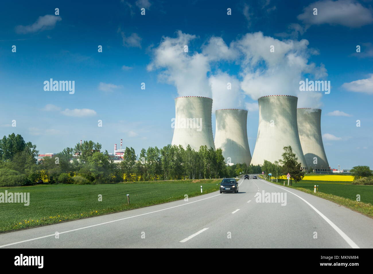 Nuclear power plant Temelin in Czech Republic. Europe Stock Photo - Alamy