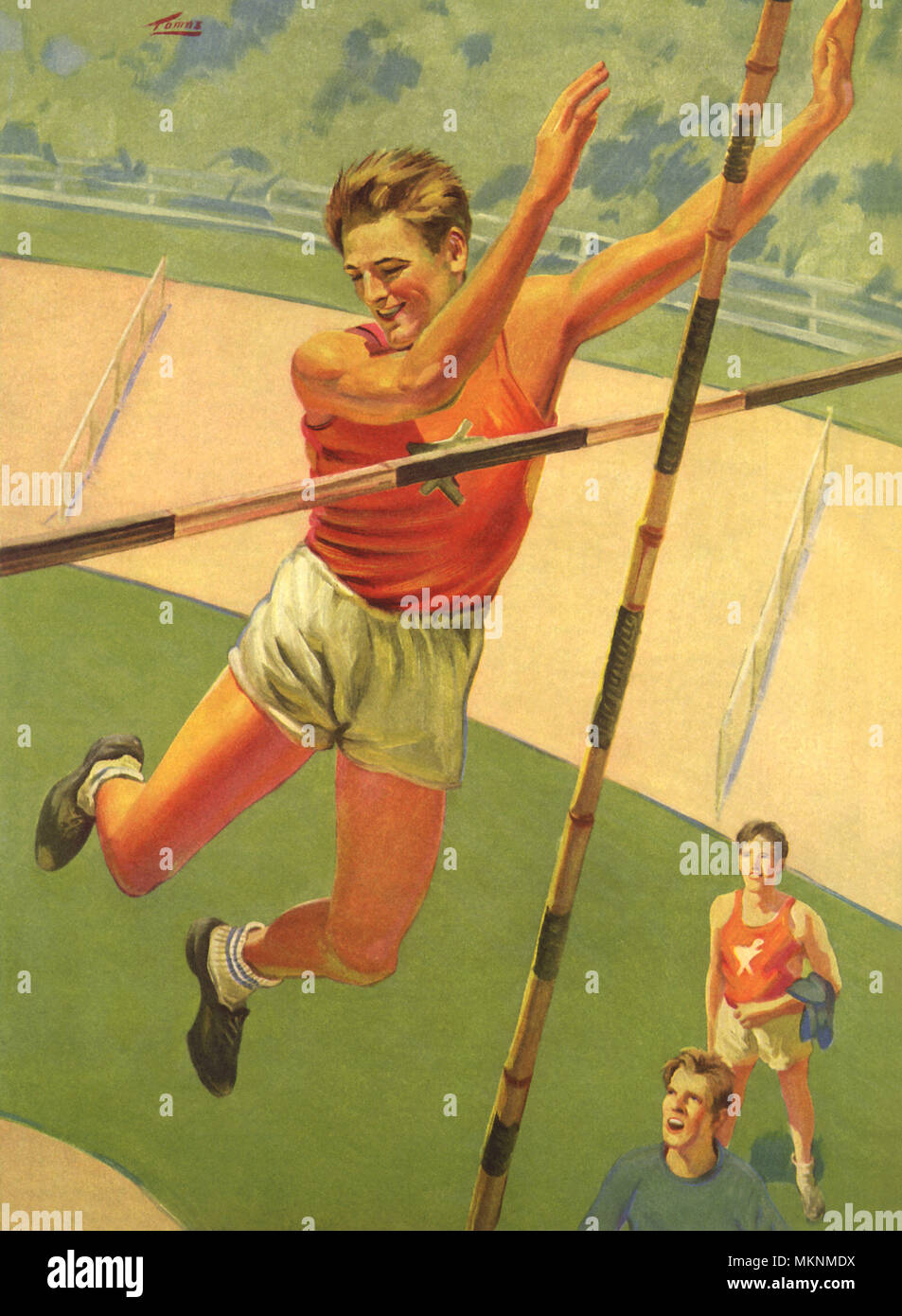 Vintage pole vault hi-res stock photography and images - Alamy