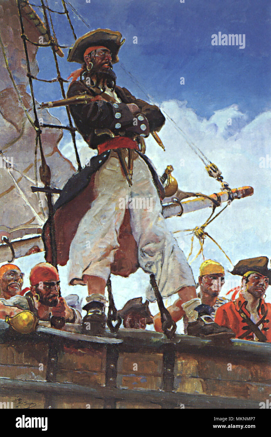 Blackbeard the Pirate Stock Photo - Alamy