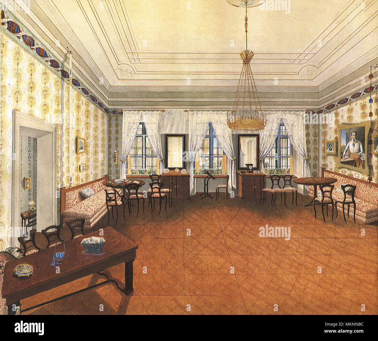 biedermeier room hi-res stock photography and images - alamy