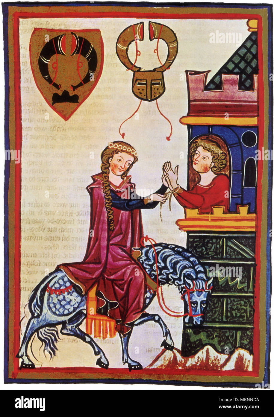 Medieval courtly love hires stock photography and images Alamy