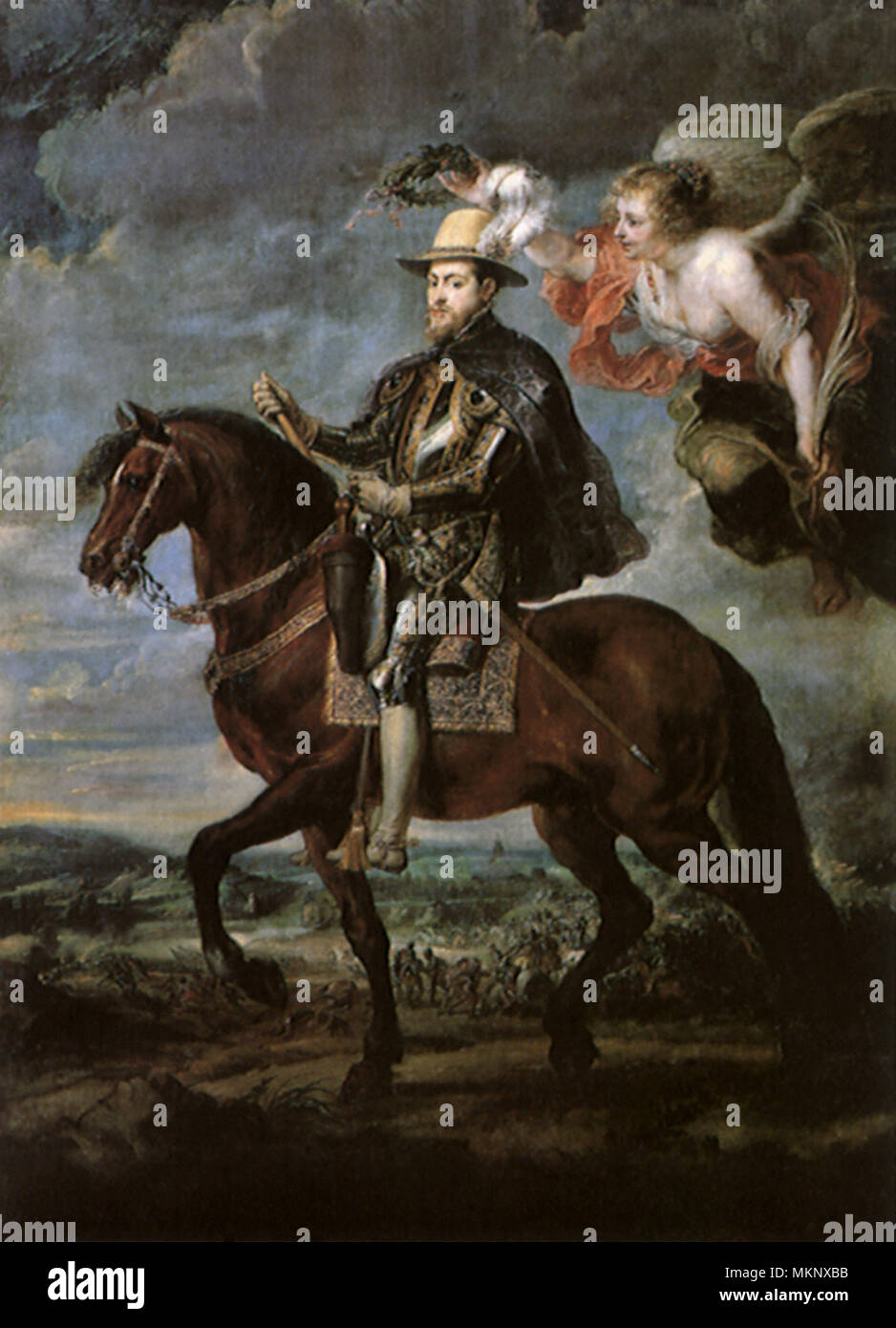 Philip II on Horseback Stock Photo