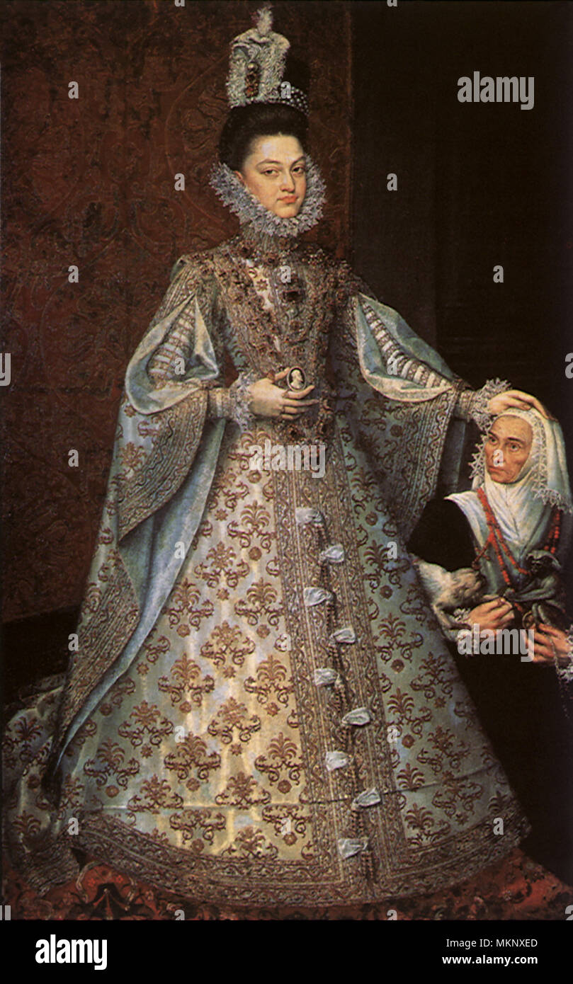 The Infanta Isabel Clara Eugenia with Magdalena Ruiz Stock Photo