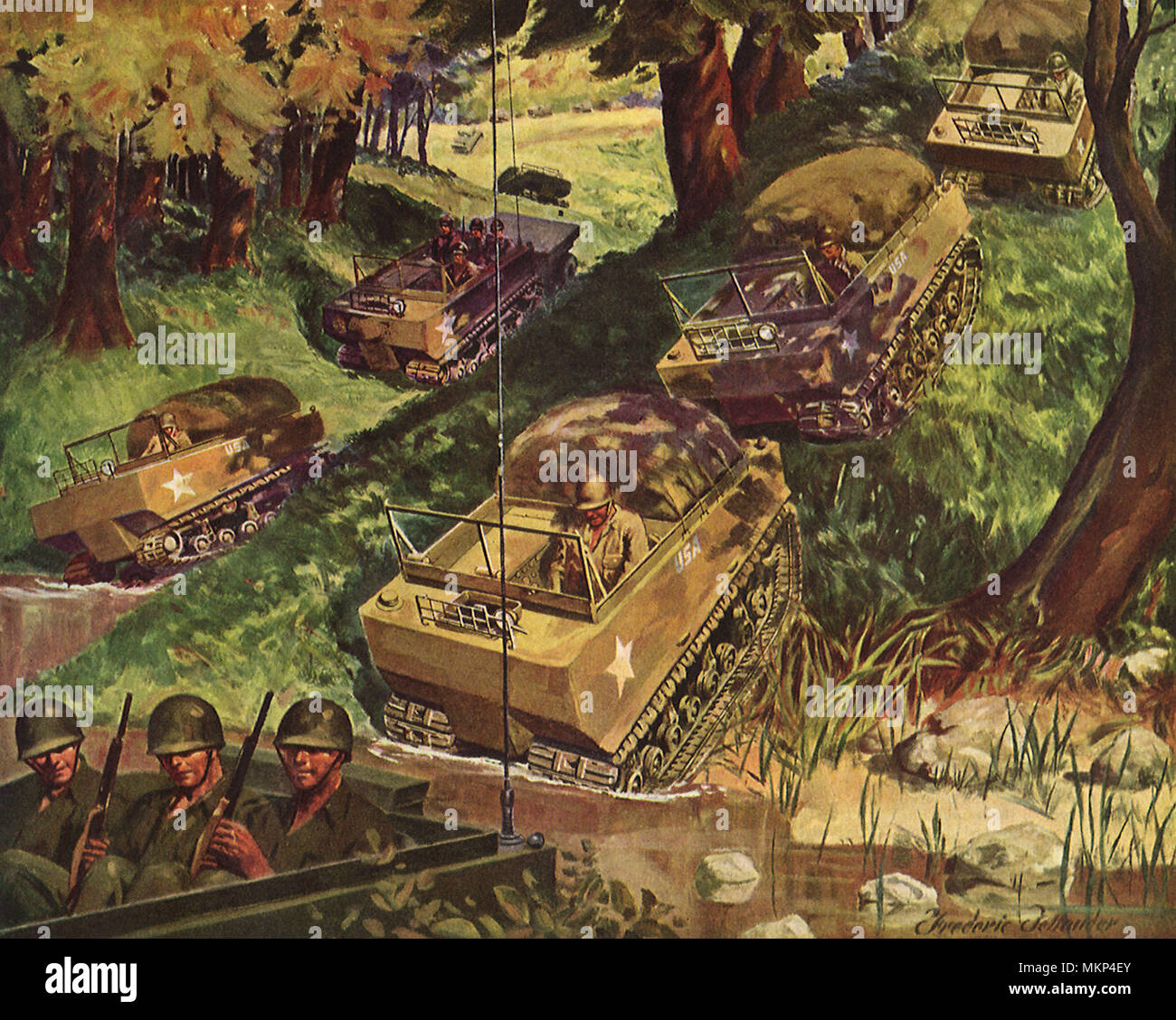 Studebaker M-29 Weasels Stock Photo