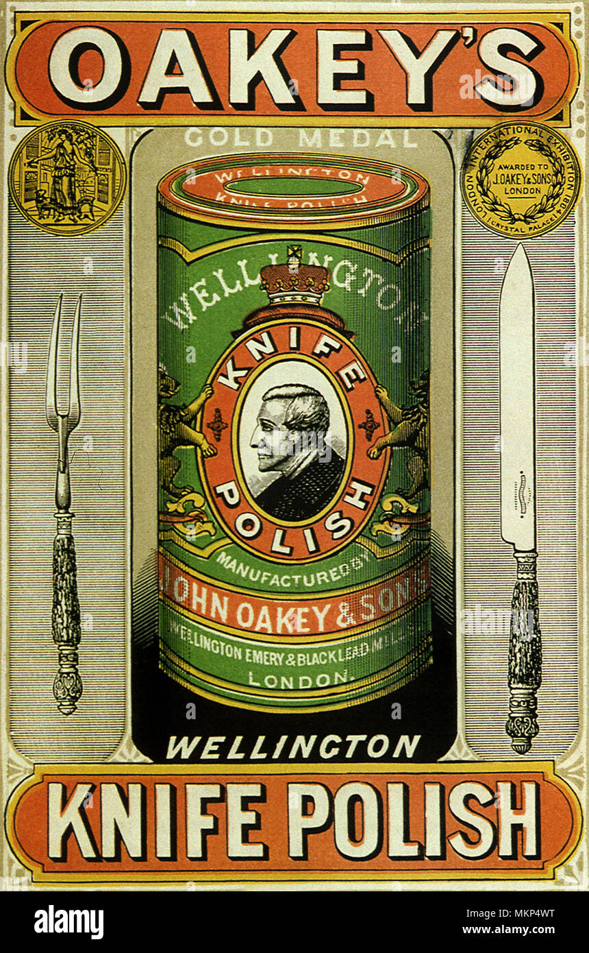 Oakey's Knife Polish Stock Photo Alamy