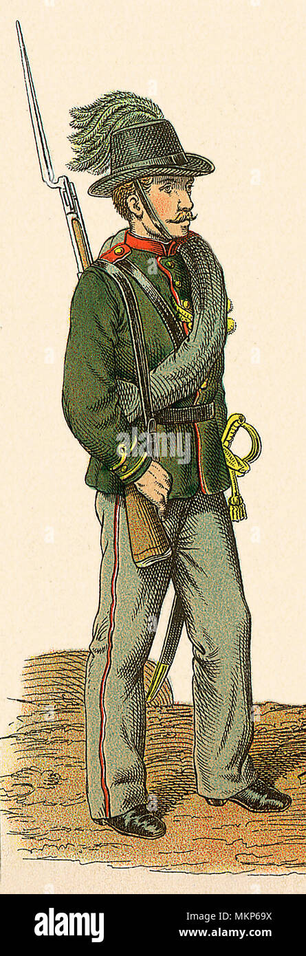 Soldier with Plume Stock Photo