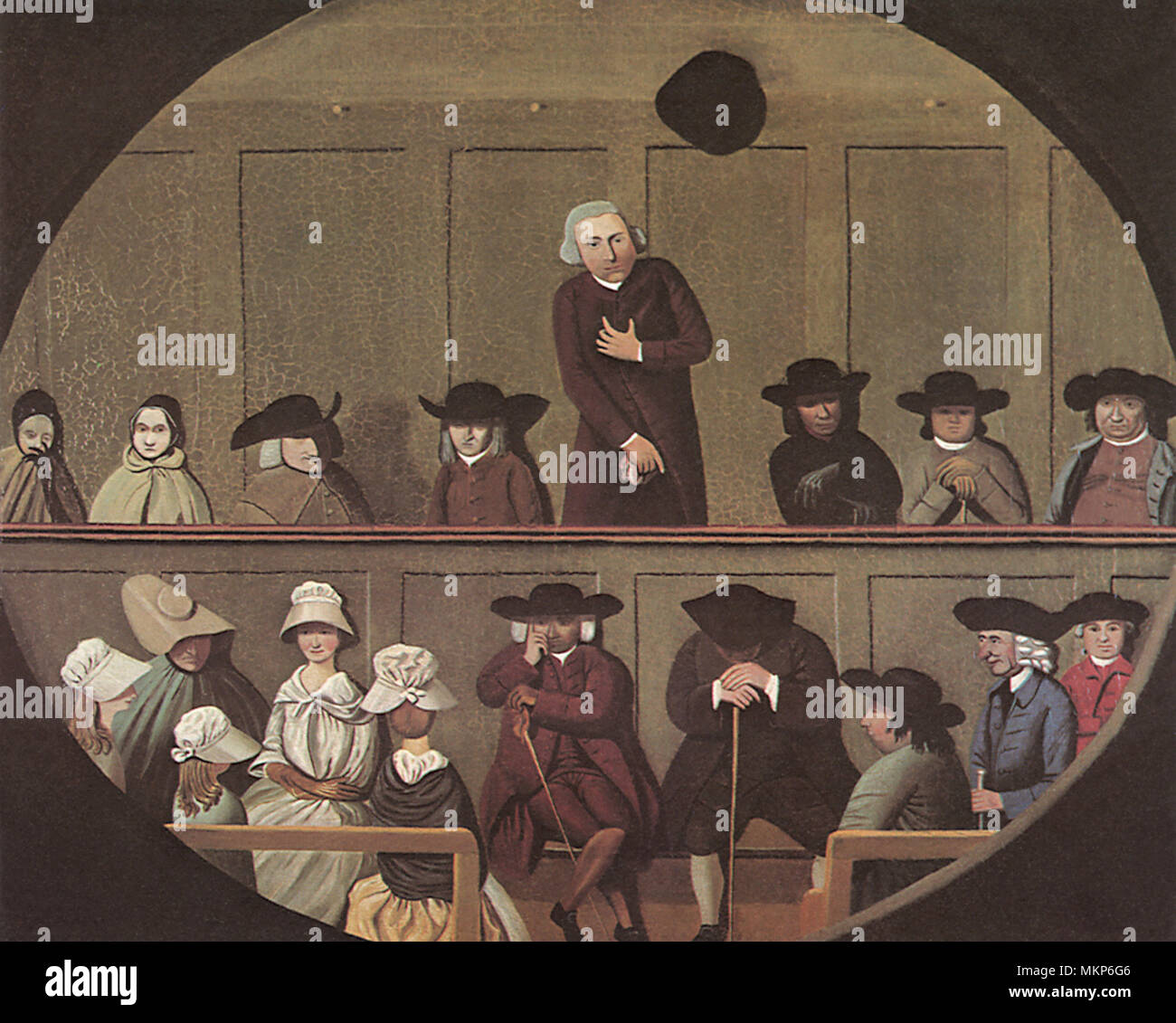 Quaker Meeting 1790 Stock Photo