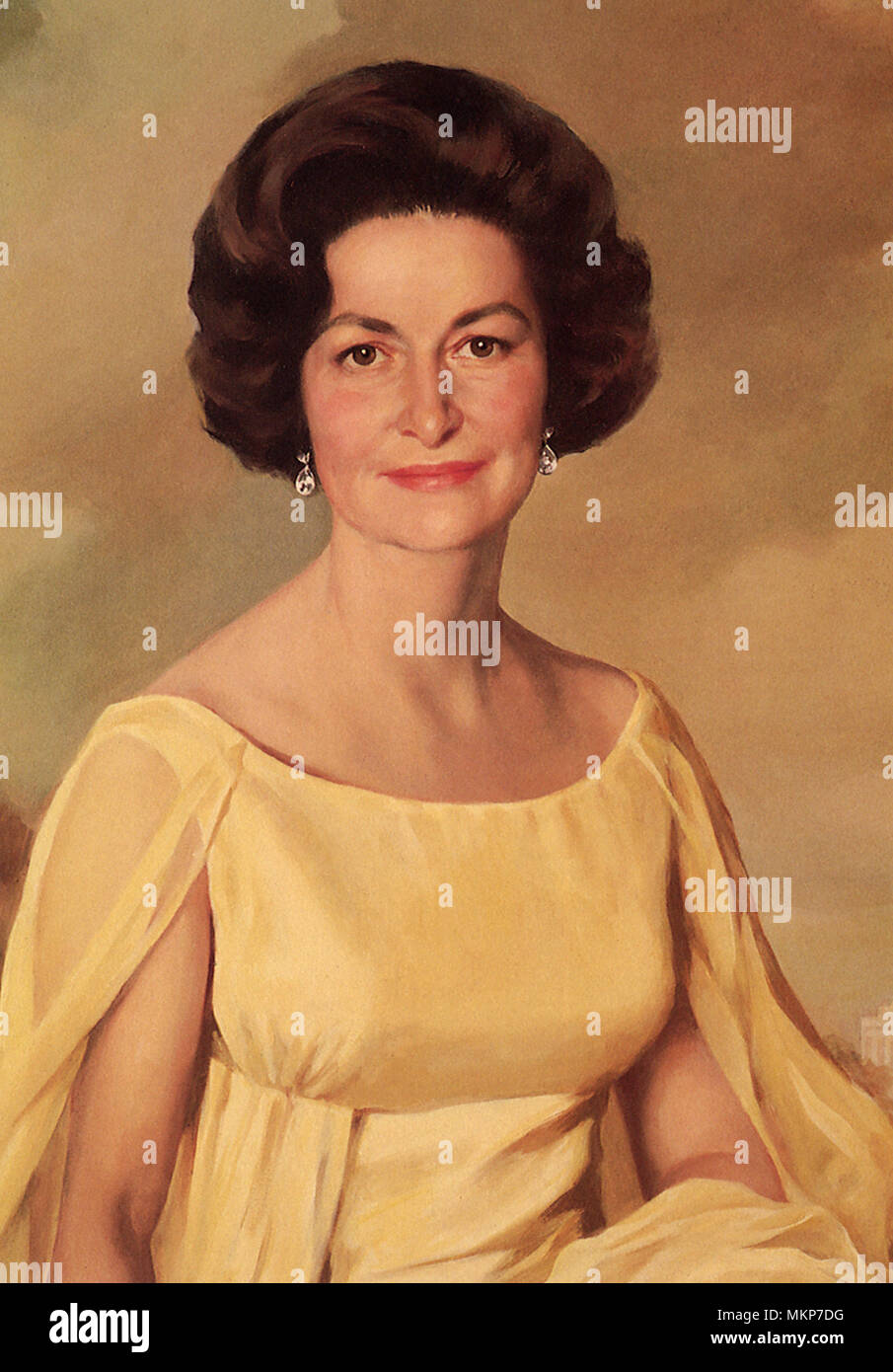 Lady Bird Johnson Stock Photo