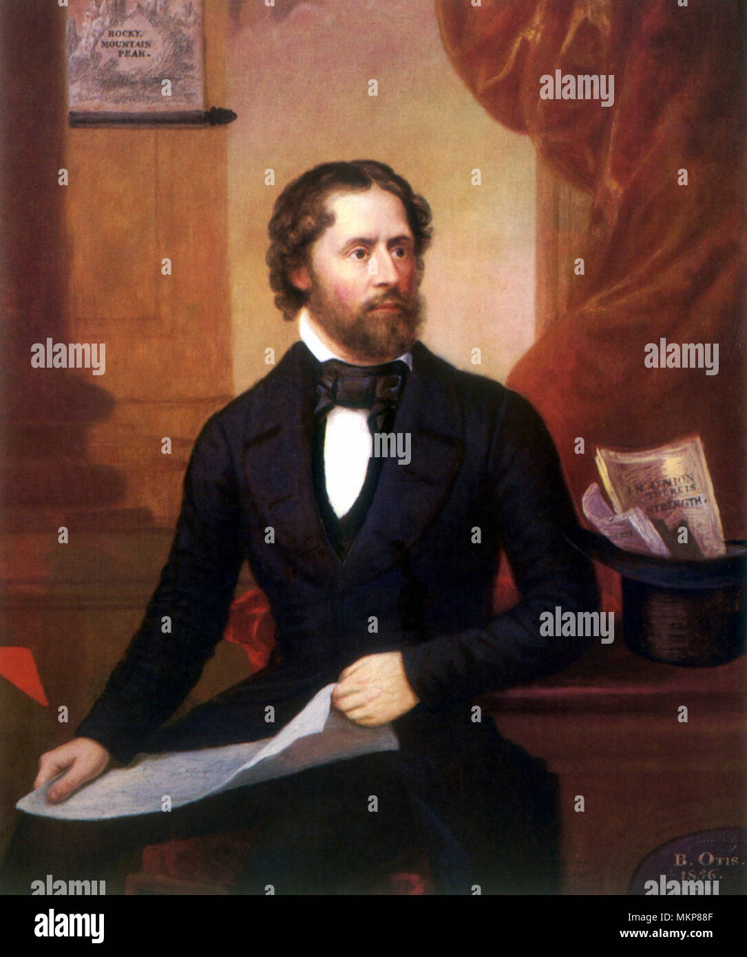 Portrait of John Charles Frémont Stock Photo - Alamy