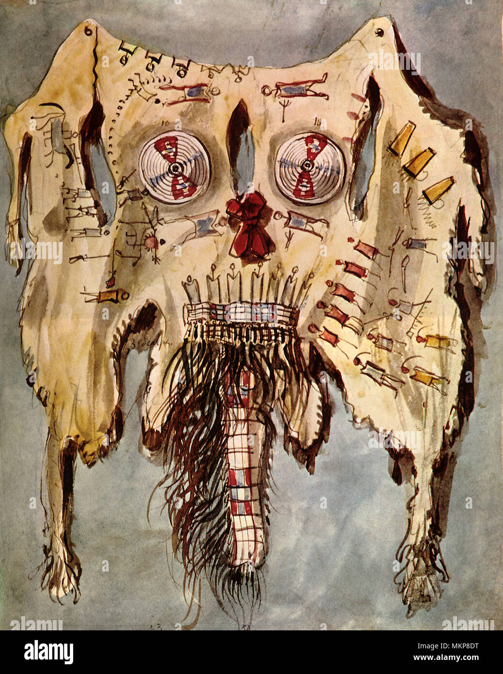 Ornamented Buffalo Robe Stock Photo Alamy