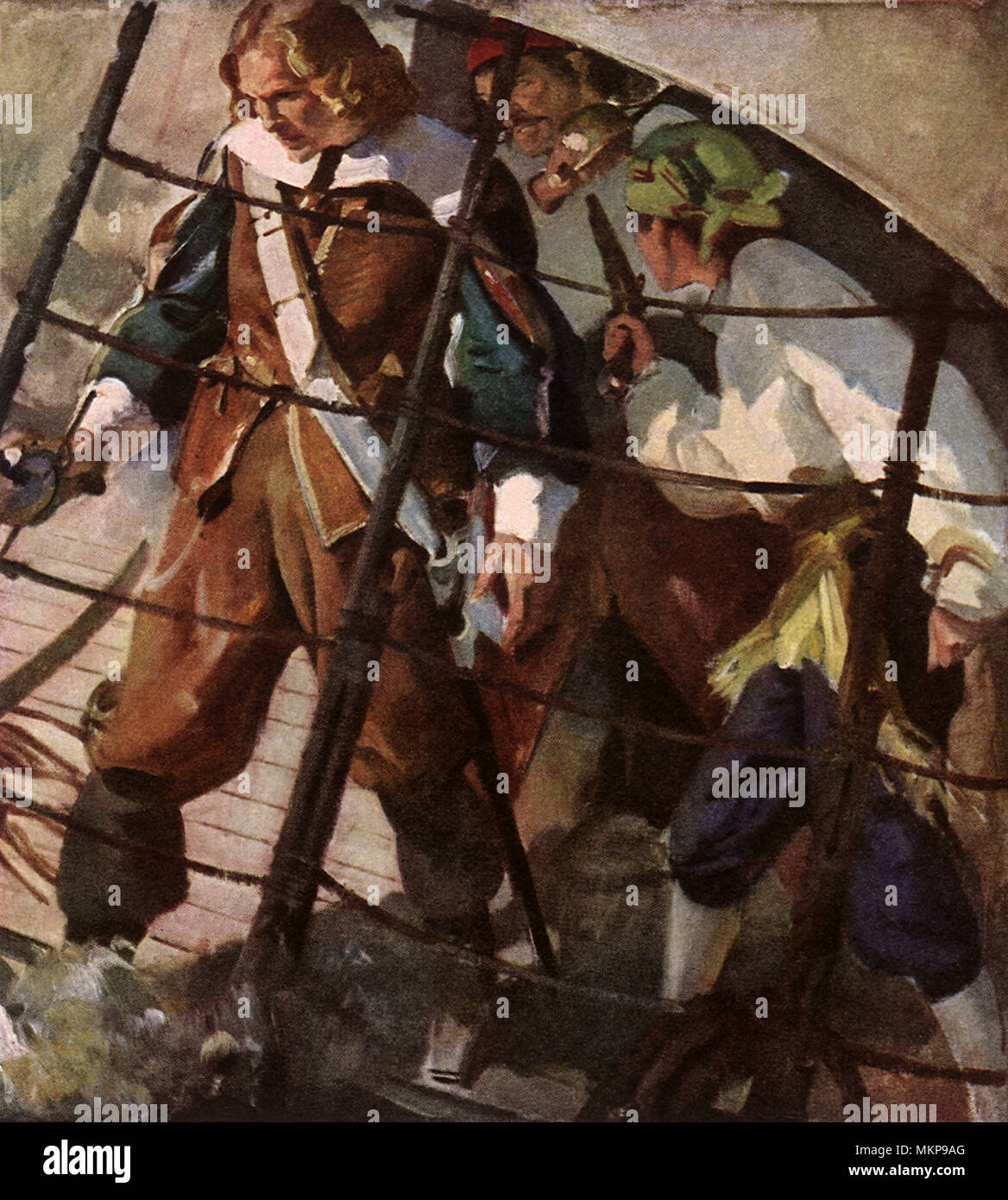 Pirates on a Ship Stock Photo