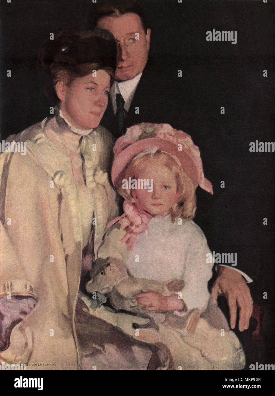 Mr. and Mrs. Ellis Parker Butler and Child Stock Photo Alamy