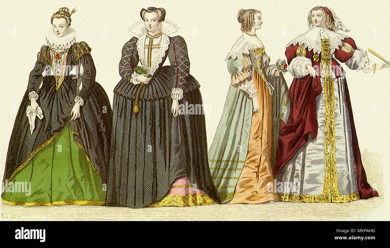 Women in Historic Costume Stock Photo - Alamy