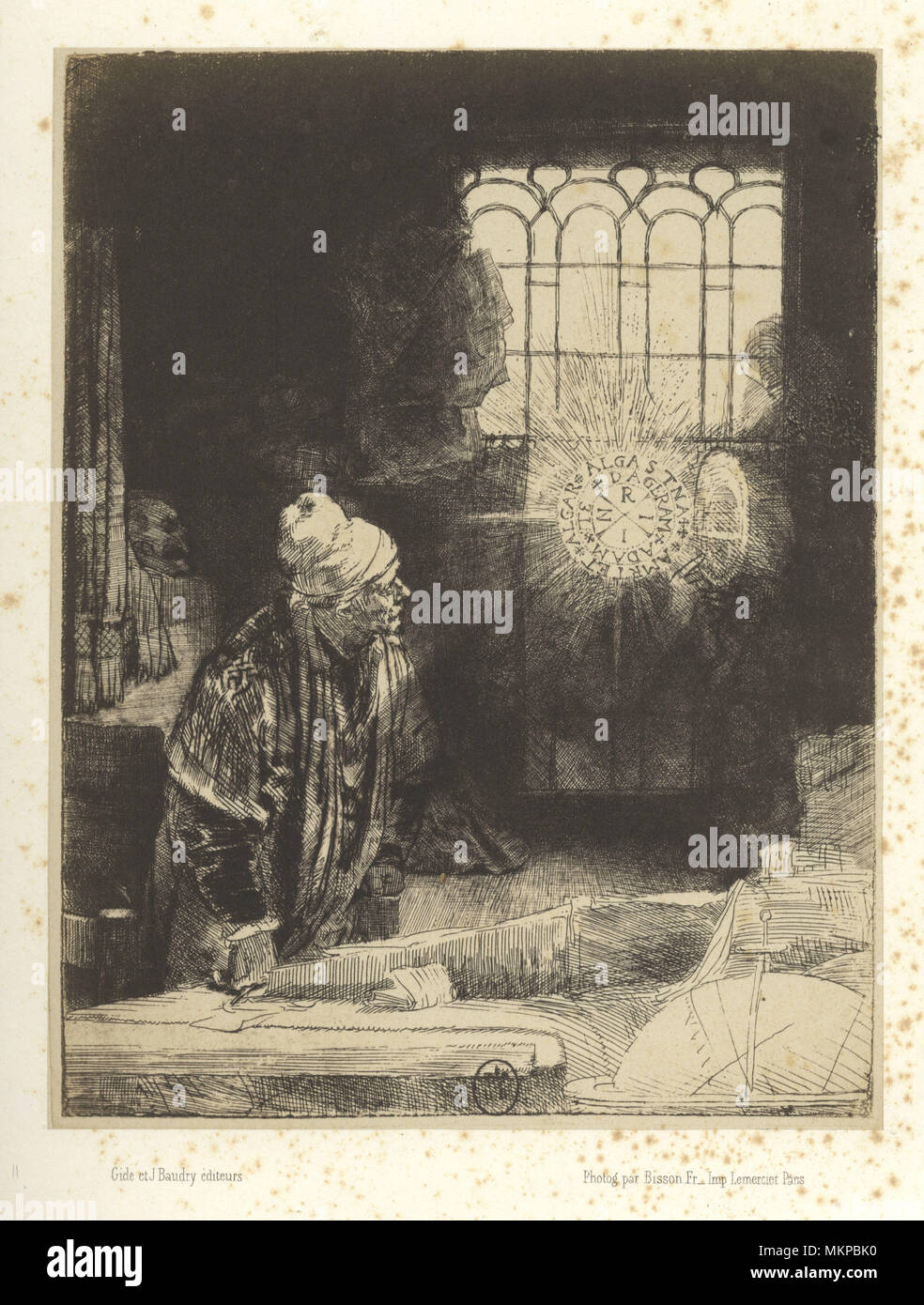 Le Docteur Faustus by Rembrandt Stock Photo Alamy