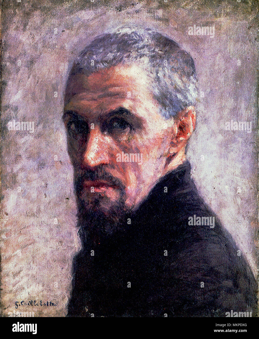 Self-portrait of Gustave Caillebotte Stock Photo