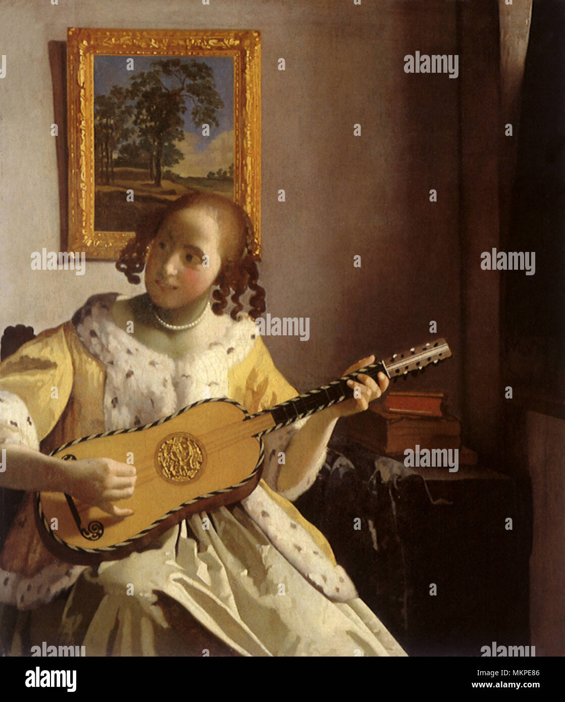 The Guitar Player Stock Photo