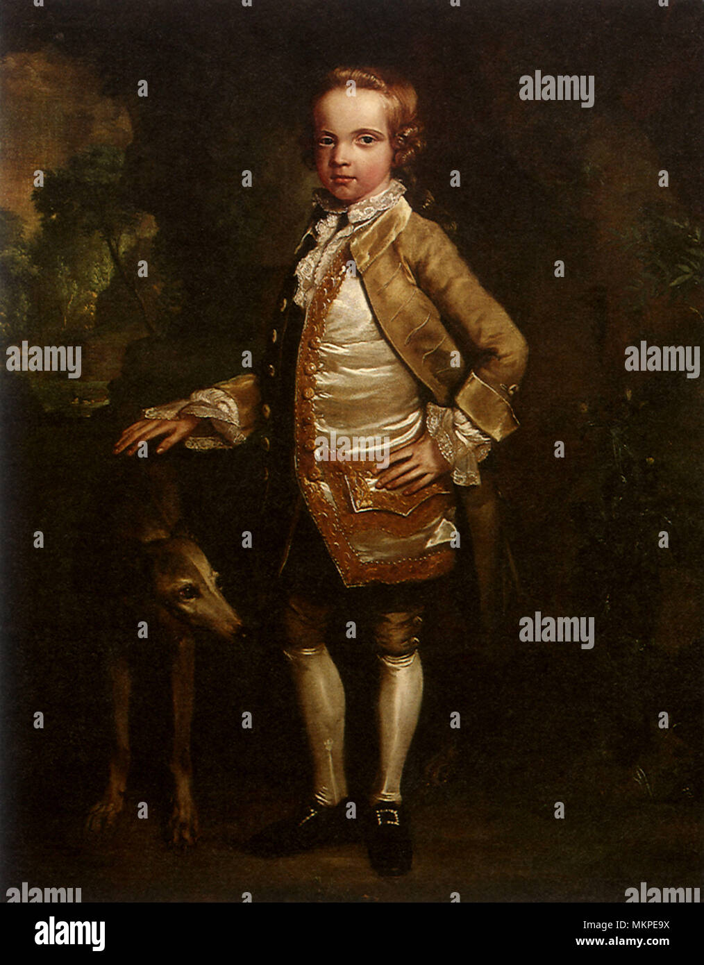 Sir John Nelthorpe, 6th Baronet, as a Boy Stock Photo