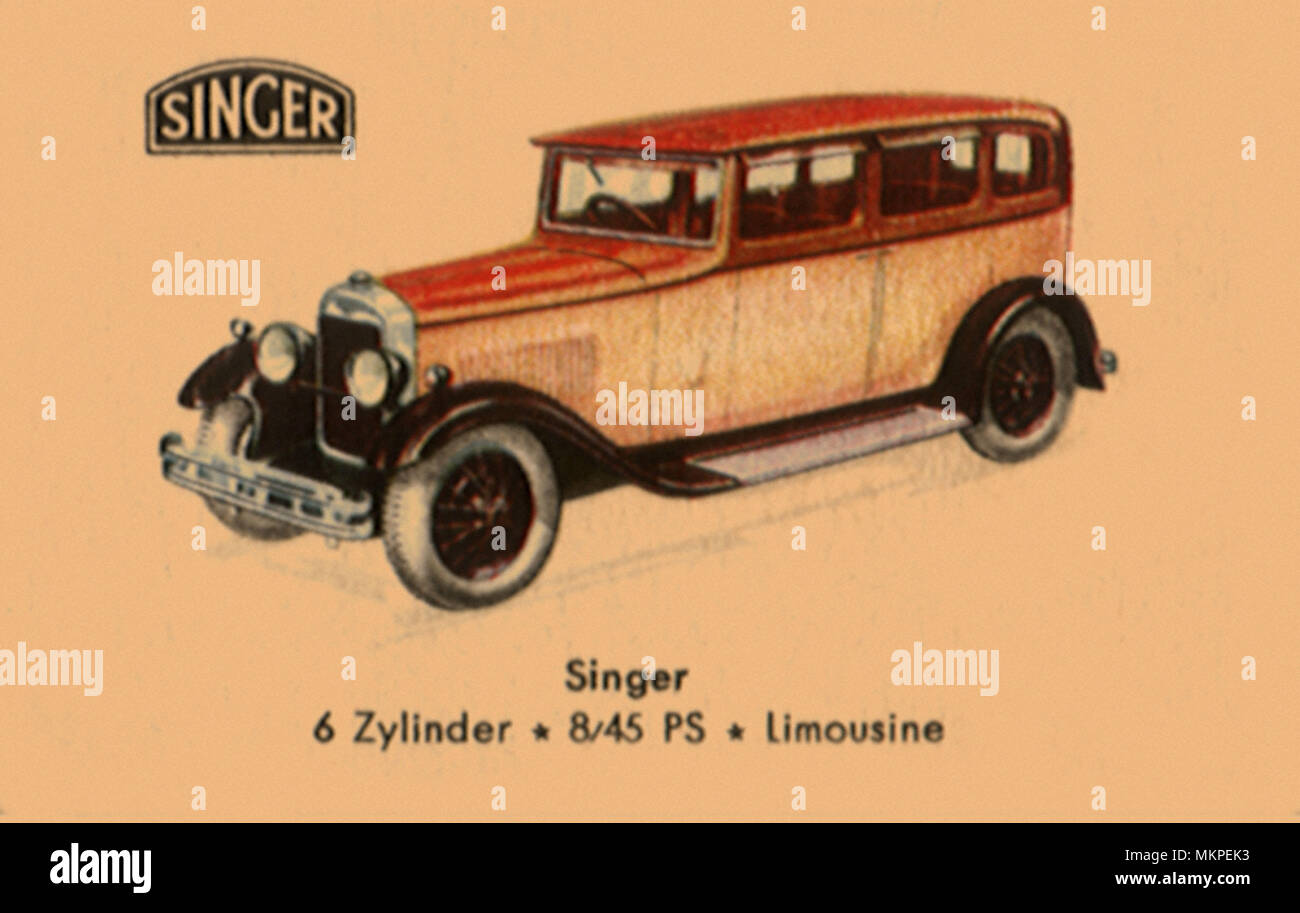 1928 Singer 6-Cylinder Sedan Stock Photo