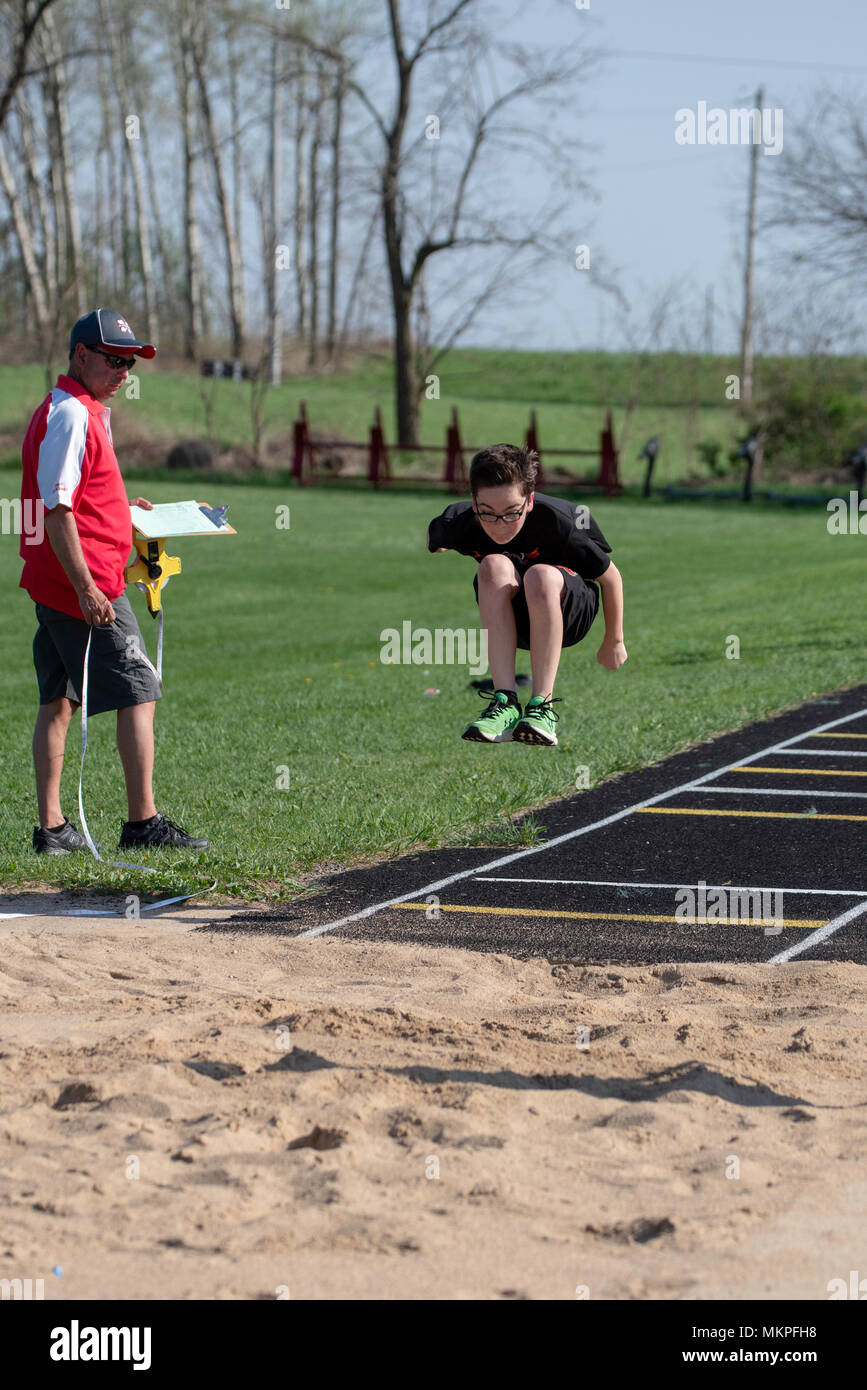 Images from a middle school track & field meet, Monroe High School ...