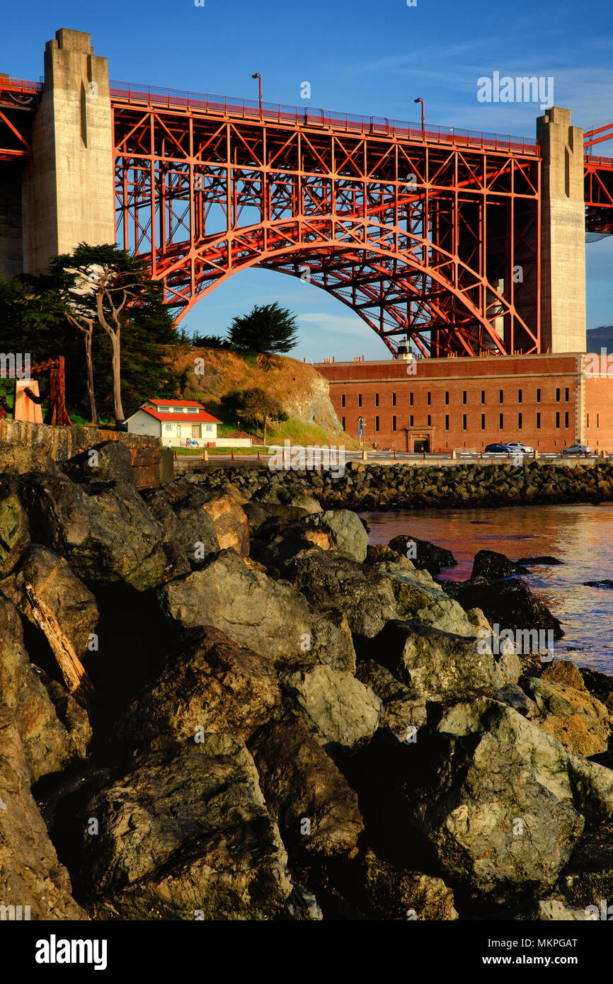 View of the Golden Gate Bridge, San Francisco, California, USA Stock Photo