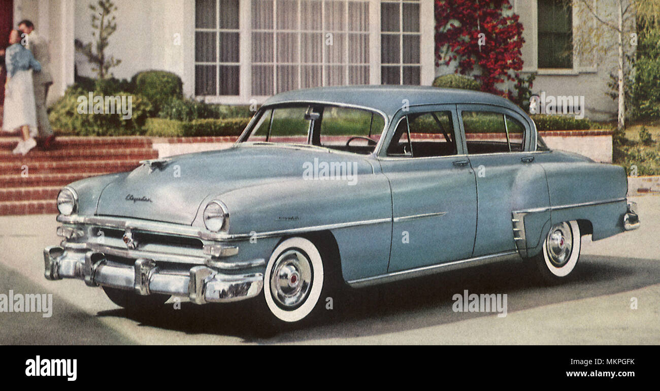 1953 Chrysler Windsor DeLuxe 6-passenger Sedan Stock Photo