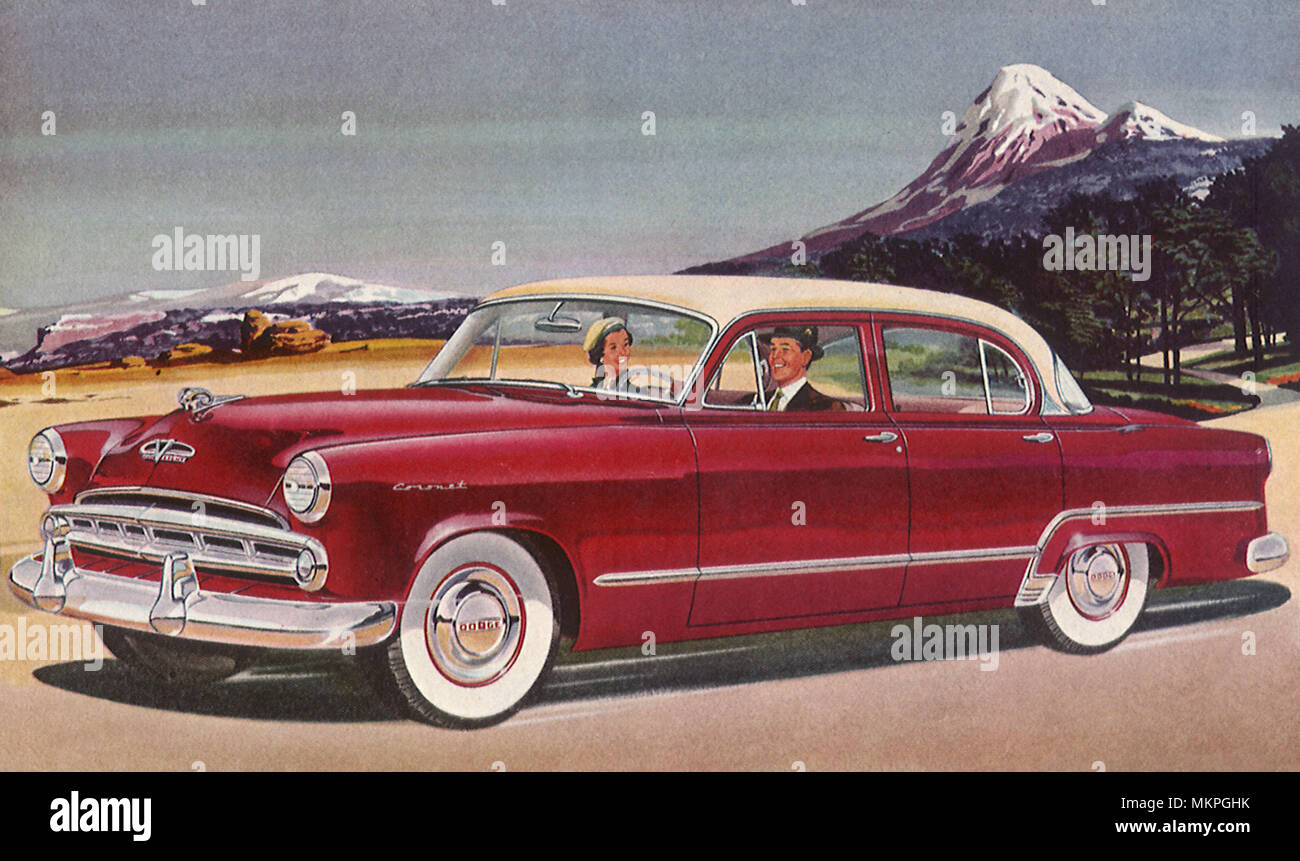 1952 Dodge Coronet V-Eight 4-Door Sedan Stock Photo