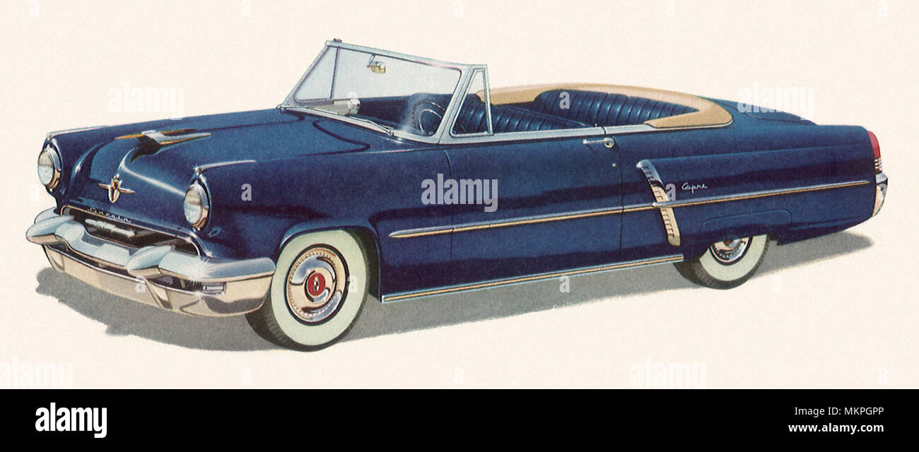 1952 Lincoln Capri Convertible Stock Photo