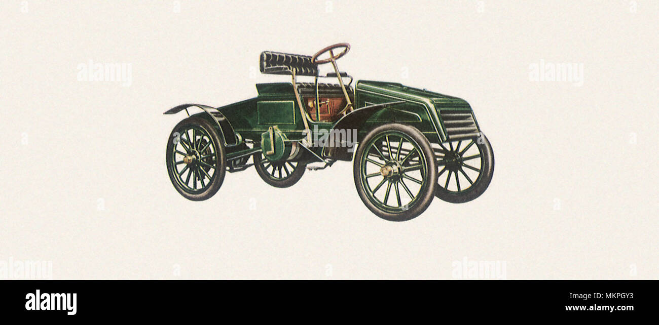 1902 Packard Old Pacific Stock Photo