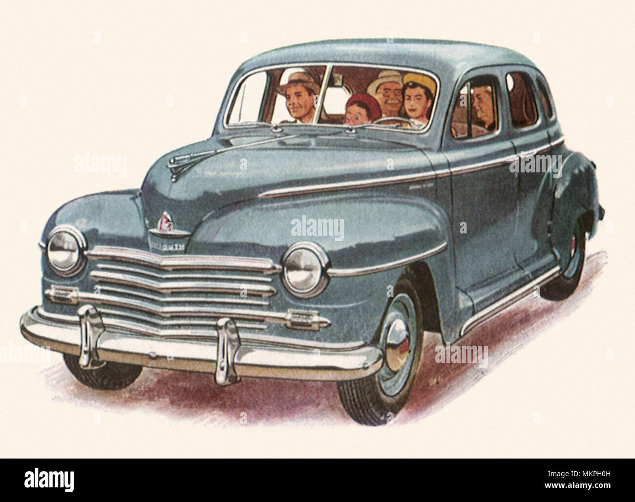 1946 Plymouth Convertible Stock Photo