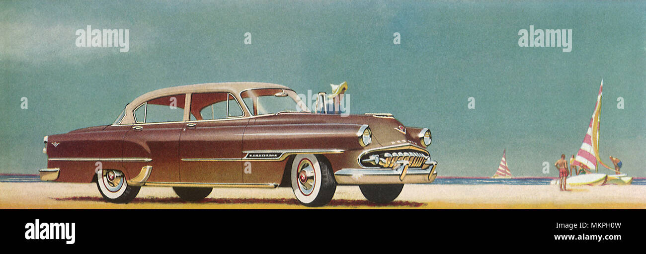 1954 De Soto FireDome 4-door Sedan Stock Photo
