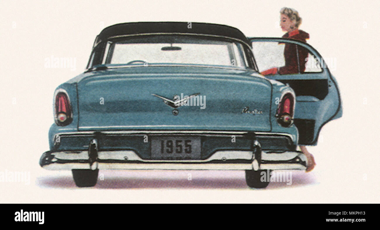 1955 Plymouth Belvedere 4-door Sedan Stock Photo