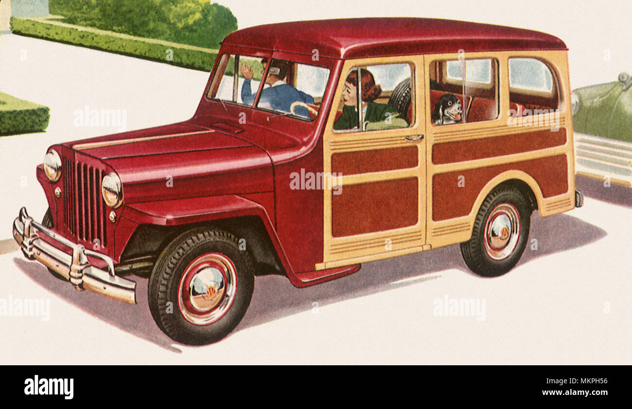 1949 Willys-Overland Jeep Station Wagon Stock Photo