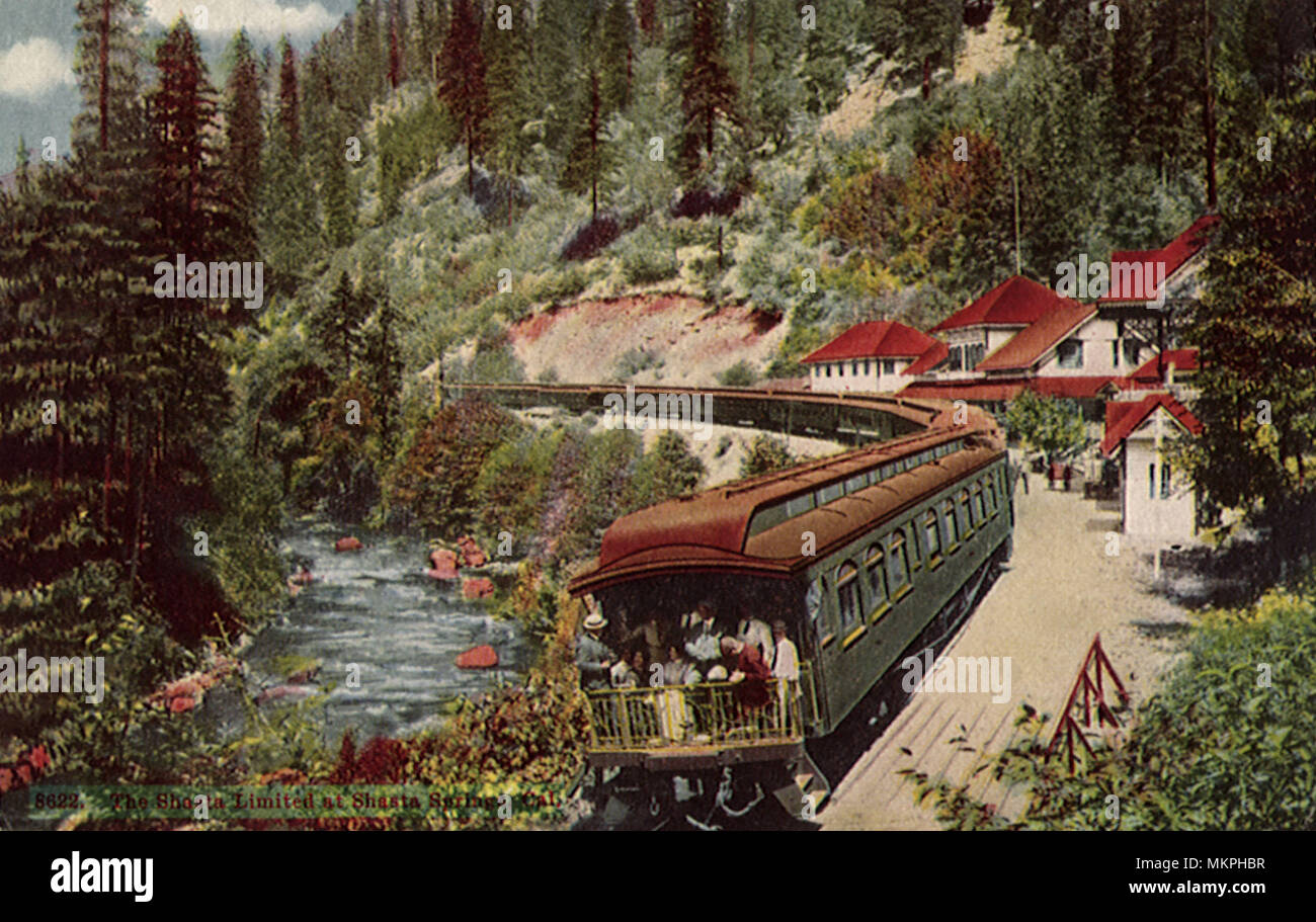 Shasta Limited Railroad Stock Photo