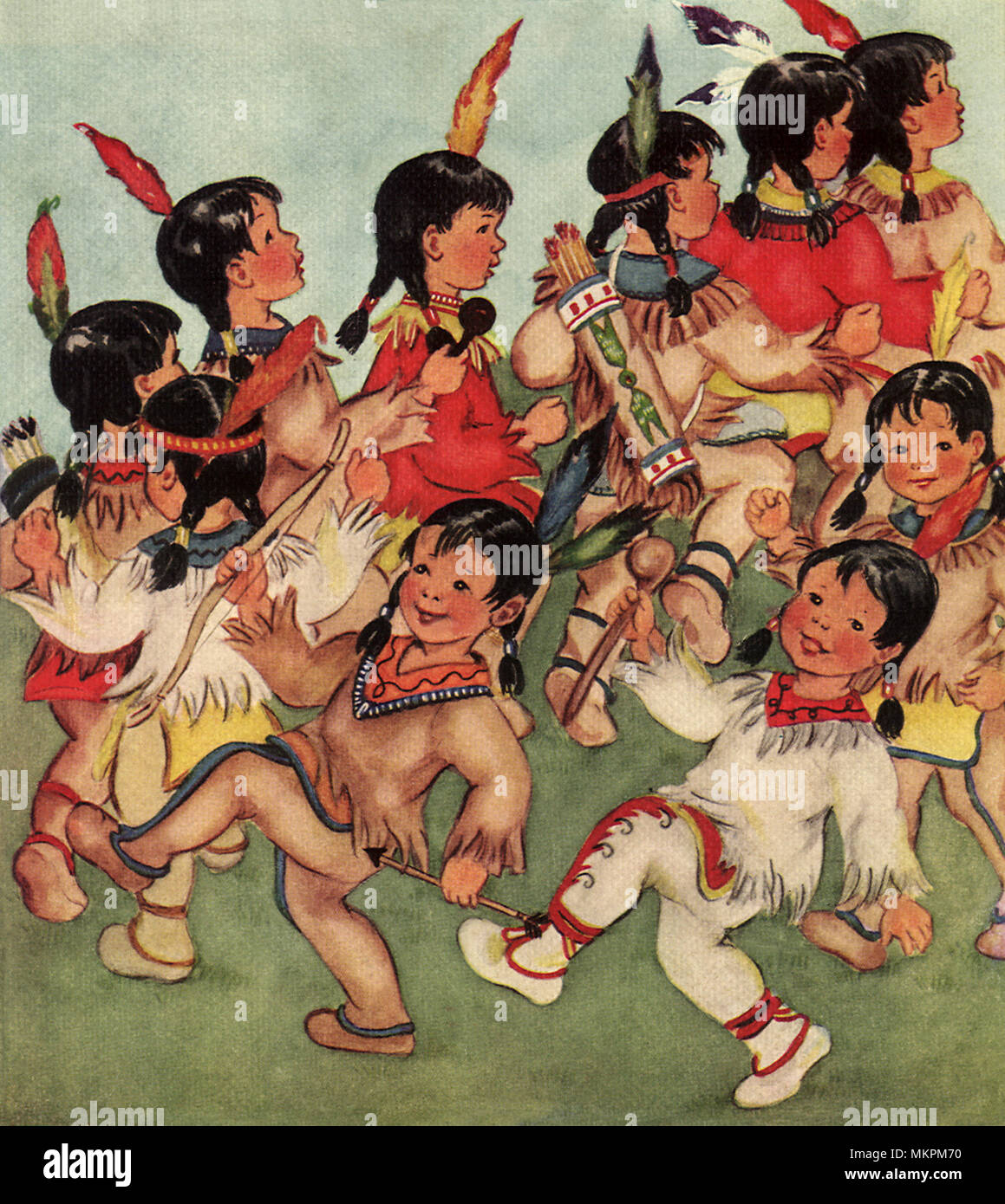 Ten Little Indians Stock Photo