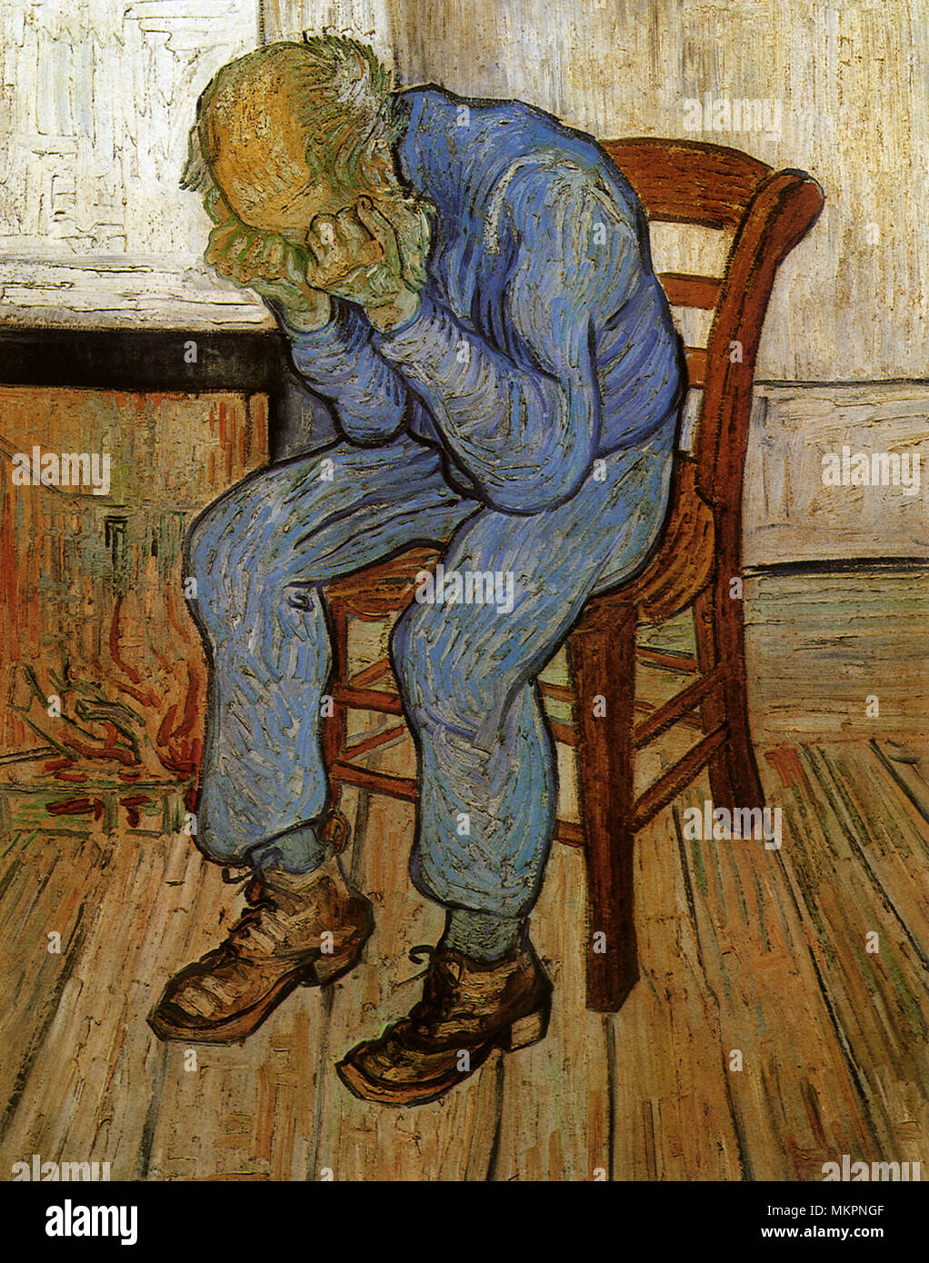Old Man In Sorrow Stock Photo Alamy rome-italy-07th-oct-2022-sorrowing-old-man-at-eternity-s-gate