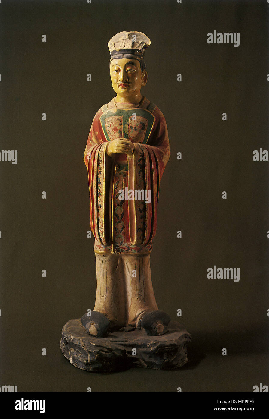 Statuette of a Scholar-Official Stock Photo