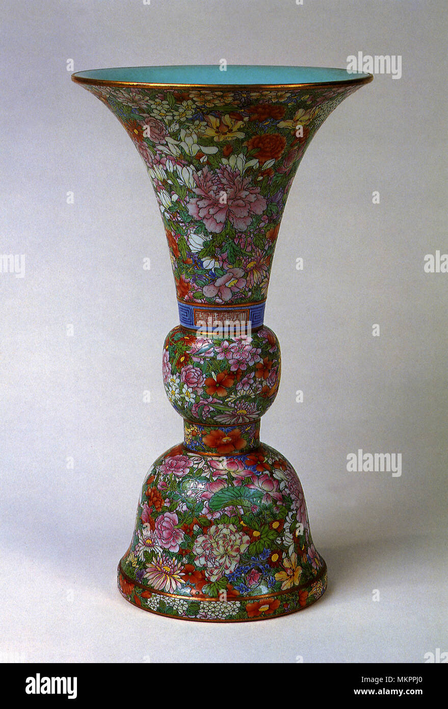 Goblet in Porcelain with Millefiori Design Stock Photo