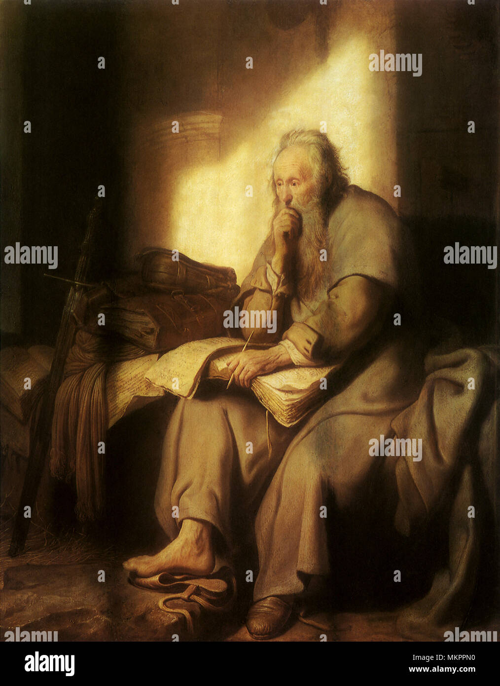 The Apostle Paul in Prison Stock Photo Alamy