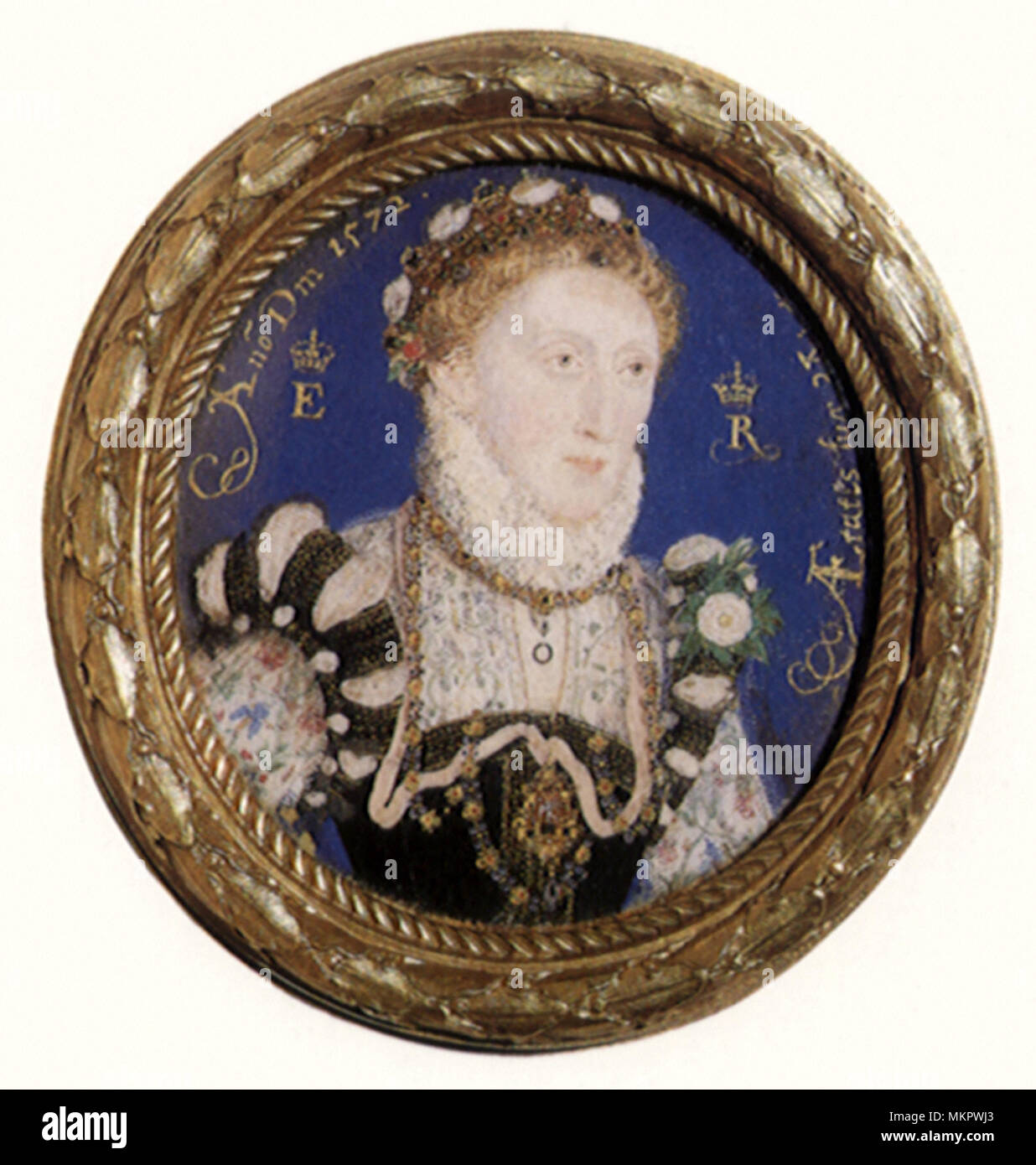 Elizabeth I 1572 Stock Photo