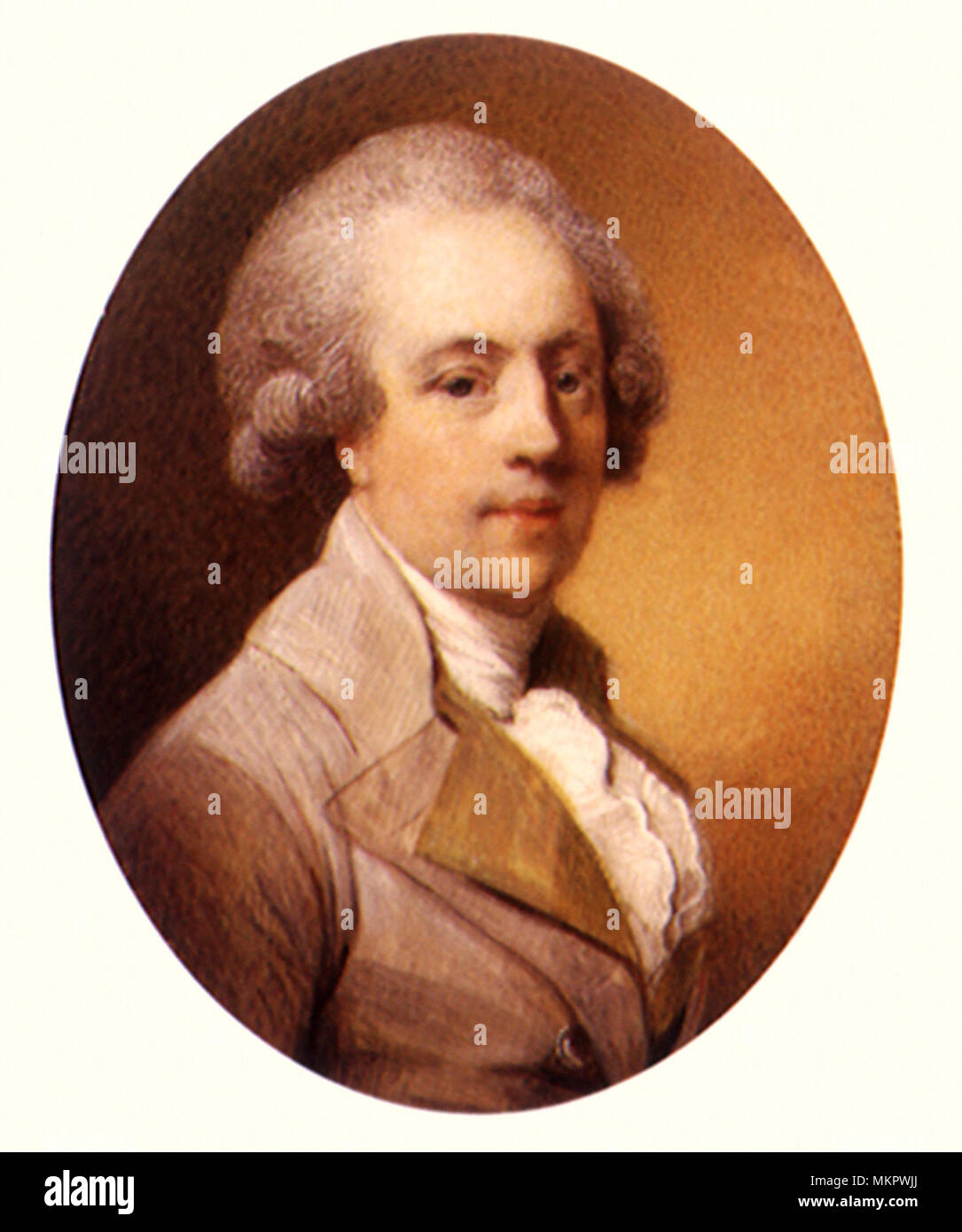 Richard Lovell Edgeworth 1785 Stock Photo