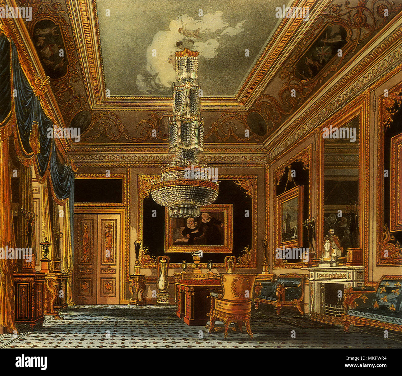 The Blue Velvet Room, Carlton House Stock Photo Alamy