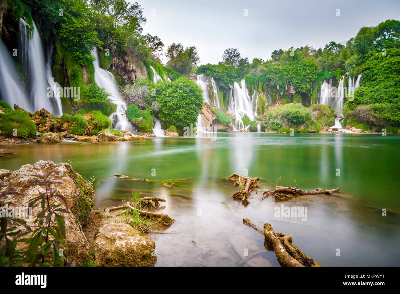 kravice waterfalls bosnia and herzegovina Stock Photo